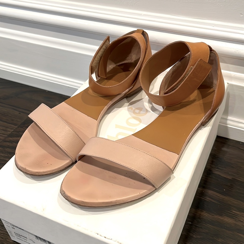Chloe Nappa Leather Sandals beautiful real leather very comfortable and classy
